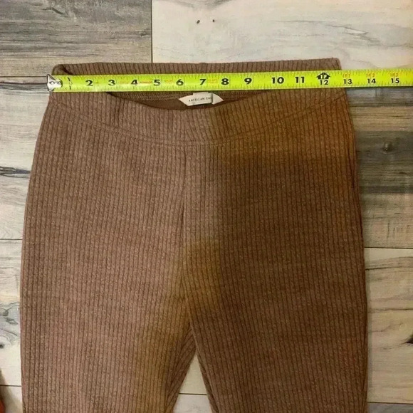 American Eagle size small stretchy pants with flare bottoms,tan - Picture 7 of 7